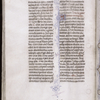 Text with initial, penwork, rubric and catchword