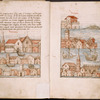 Text with illustrations of Venice, rubrics