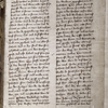 Opening of text; roman numeral in upper margin indicates this is the 13th folio and 12 are missing. Placemarkers. Hand A