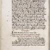 Page of text with space reserved for a 3-line initial; catchword in lower right margin