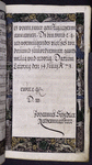Final page of preface, with date, place and name of scribe