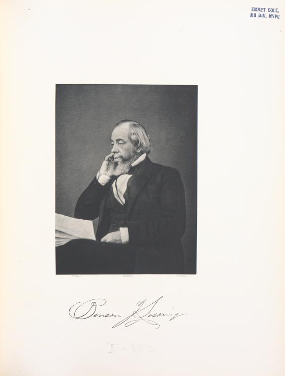 Benson J. Lossing [signature] NYPL Digital Collections