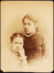 Studio portrait of two young women.