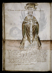 Prophecy representing pope Boniface IX with a bear and bear cubs