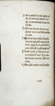 Text with small initials, daubs of yellow as placemarkers, catchword