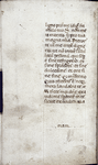 Ruling in dry point; explicit of text with final line of text treated as if a catchword