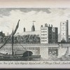 Perspective view of the arch-bishop's palace, with St. Mary's Church, Lambeth.