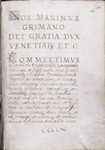 Opening of text with capitals and initials
