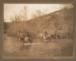 Apache women fording.