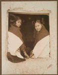 Hopi girls in window.