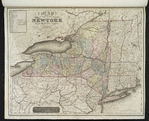 Map of the state of New-York and the surrounding country