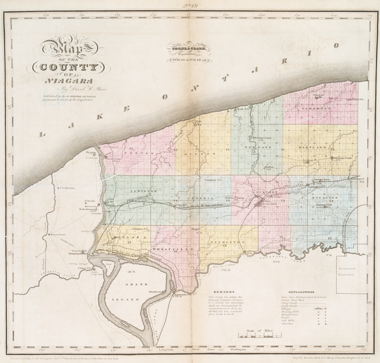 Map of the county of Niagara NYPL Digital Collections