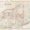 Map of the state of New-York and the surrounding country