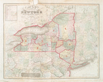 Map of the state of New-York and the surrounding country