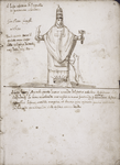 Portrait of Paul IV and his prophecy; commentary in Italian