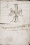 Depiction of papal insignia of Sixtus V
