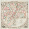 Map of the country thirty three miles around the city of New York