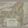 Map of the state of New York : showing the boundaries of counties & townships, the location of cities, towns and villages: the courses of railroads, canals & stage roads