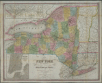 Map of the state of New York : showing the boundaries of counties & townships, the location of cities, towns and villages: the courses of railroads, canals & stage roads