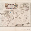 Virginiae partis australis, et Floridae partis orientalis, interjacentiumq[ue] regionum nova descriptio.