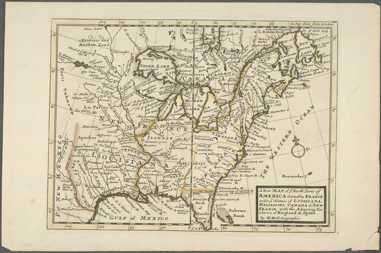 A new map of ye north parts of America claimed by France - NYPL Digital ...