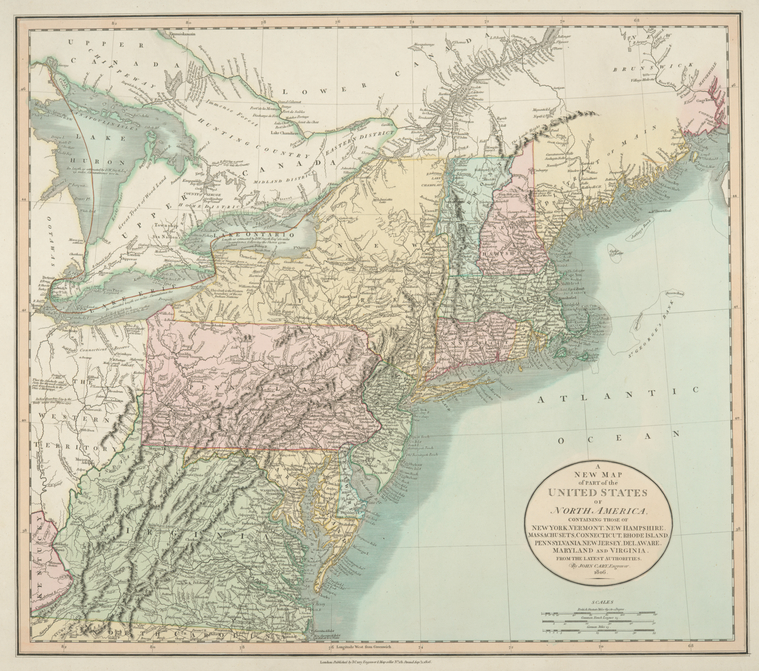 A new map of part of the United States of North America : containing ...