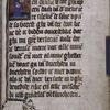 Text with miniature of St. Lucy, with initial, rubric and border design