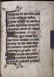 Text with initials, rubrics, placemarkers, border design