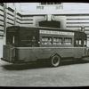 Book truck at 40th street entrance of N.Y.P.L. Central building, ca. 1930s, showing it ready to start on it destination.