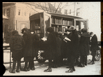 Under spell of the book - near a truck full, 1923, children choosing books