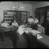 Italian Home Library : women reading in Italian Home Library, ca. 1910s