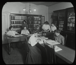 Italian Home Library : women reading in Italian Home Library, ca. 1910s