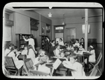 Mulberry Settlement House : children reading in Settlement house library, Oct., 1920
