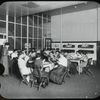 Young women around tables reading, P.S. 63, Recreation Center, May 1911.