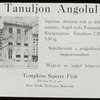 Posters, Hungarian : English classes at Tompkins Square, Oct. 1920