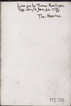 Note by Thomas Hearne