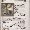 Historiated initial, smaller initials, banner opening
