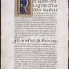 Opening of main text, large initial, pen flourishes