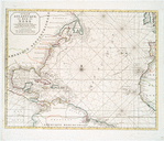 Ocean Atlantique, ou, Mer du Nord : ou sont exactement observée le route d'Europe aux Indes Occidentales, et des Indes Occidentales en Europe, dressée sur les relations les plus nouvelles.