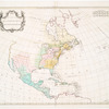 Carte de l'Amérique septentrionale, 1755.