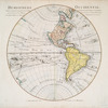 Hemisphere occidental dresse en 1720 pour l'usage particulier du Roy sur les observations astronomiques et geographiques raportées la meme année dans l'histoire et dans les memoires de l'Academie Rle. des Sciences
