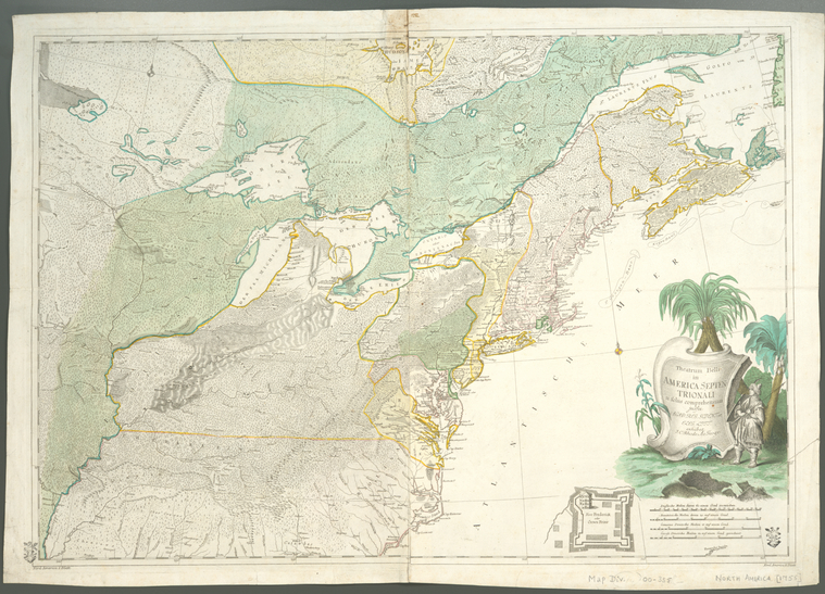 Theatrum belli in America Septentrionali : II. foliis comprehensum  J. Rhode. 1761