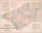 Map of the local boundaries of the Protestant Episcopal Churches of the city of New York.