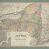 Map of the state of New York : showing the boundaries of counties & townships, the location of cities, towns and villages, the courses of rail roads, canals & stage roads