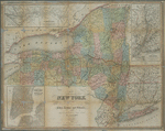 Map of the state of New York : showing the boundaries of counties & townships, the location of cities, towns and villages, the courses of rail roads, canals & stage roads