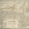 Map of the state of New York : showing the boundaries of counties & townships, the location of cities, towns and villages, the courses of rail roads, canals & stage roads
