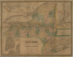 Map of the state of New York : showing the boundaries of counties & townships, the location of cities, towns and villages, the courses of rail roads, canals & stage roads