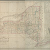 Map of New York exhibiting the post offices, post roads, canals, rail roads &c.