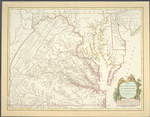 Carte de la Virginie et du Maryland dressée sur la grande carte angloise de Mrs. Josué Fry et Pierre Jefferson,