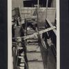 Looking between skin plates. First truss at corner. Spring Street, April 13, 1921, West wall.